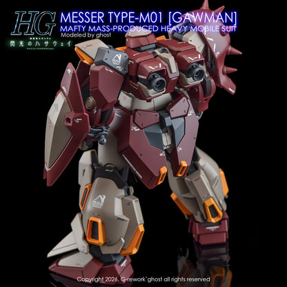 G-Rework Decal [HG] MESSER TYPE-M01 GAWMAN USE