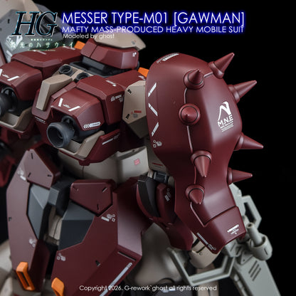 G-Rework Decal [HG] MESSER TYPE-M01 GAWMAN USE
