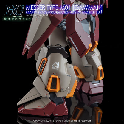 G-Rework Decal [HG] MESSER TYPE-M01 GAWMAN USE
