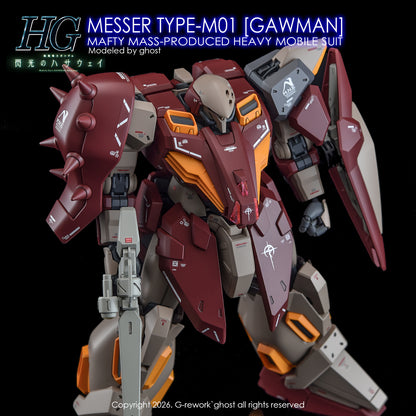 G-Rework Decal [HG] MESSER TYPE-M01 GAWMAN USE