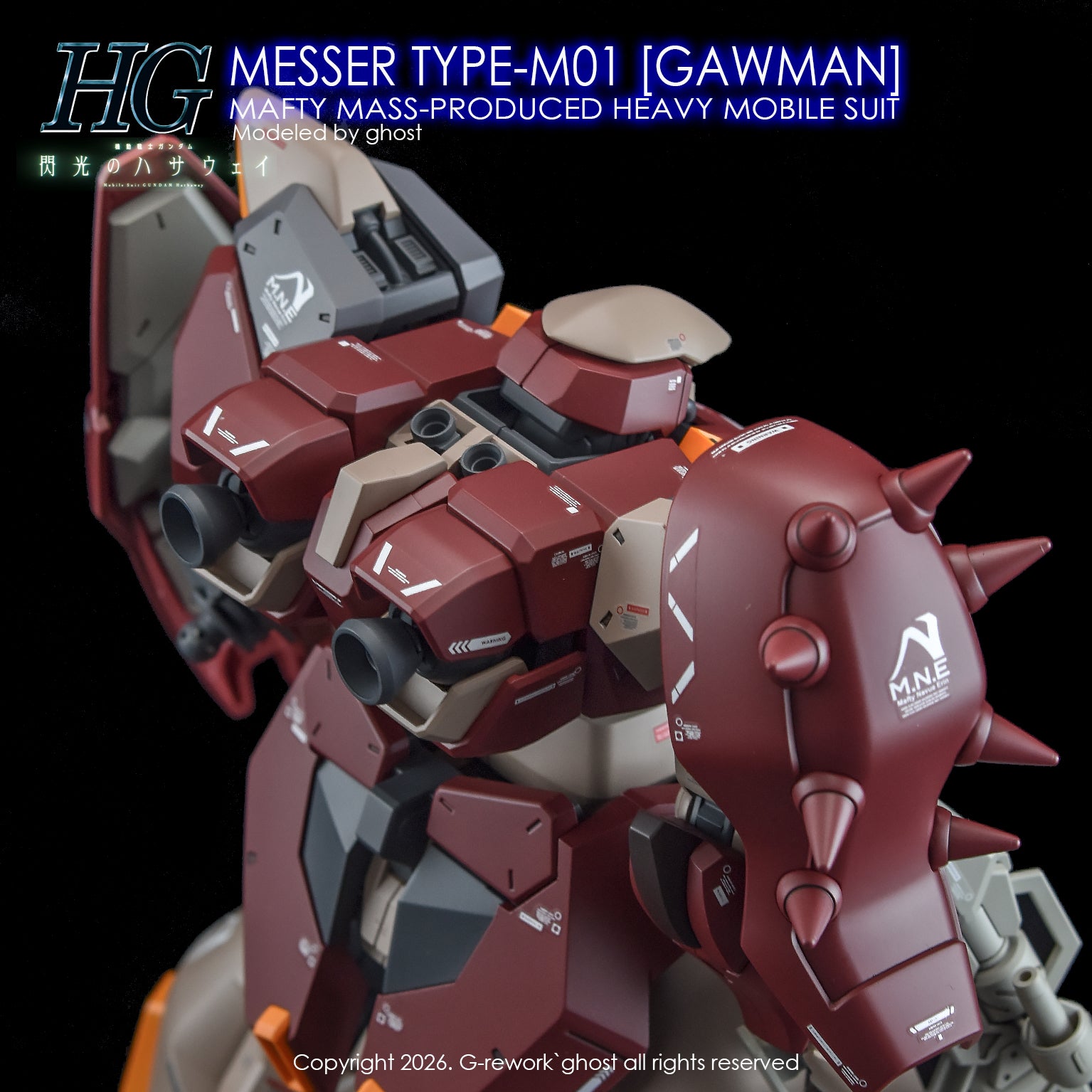 G-Rework Decal [HG] MESSER TYPE-M01 GAWMAN USE