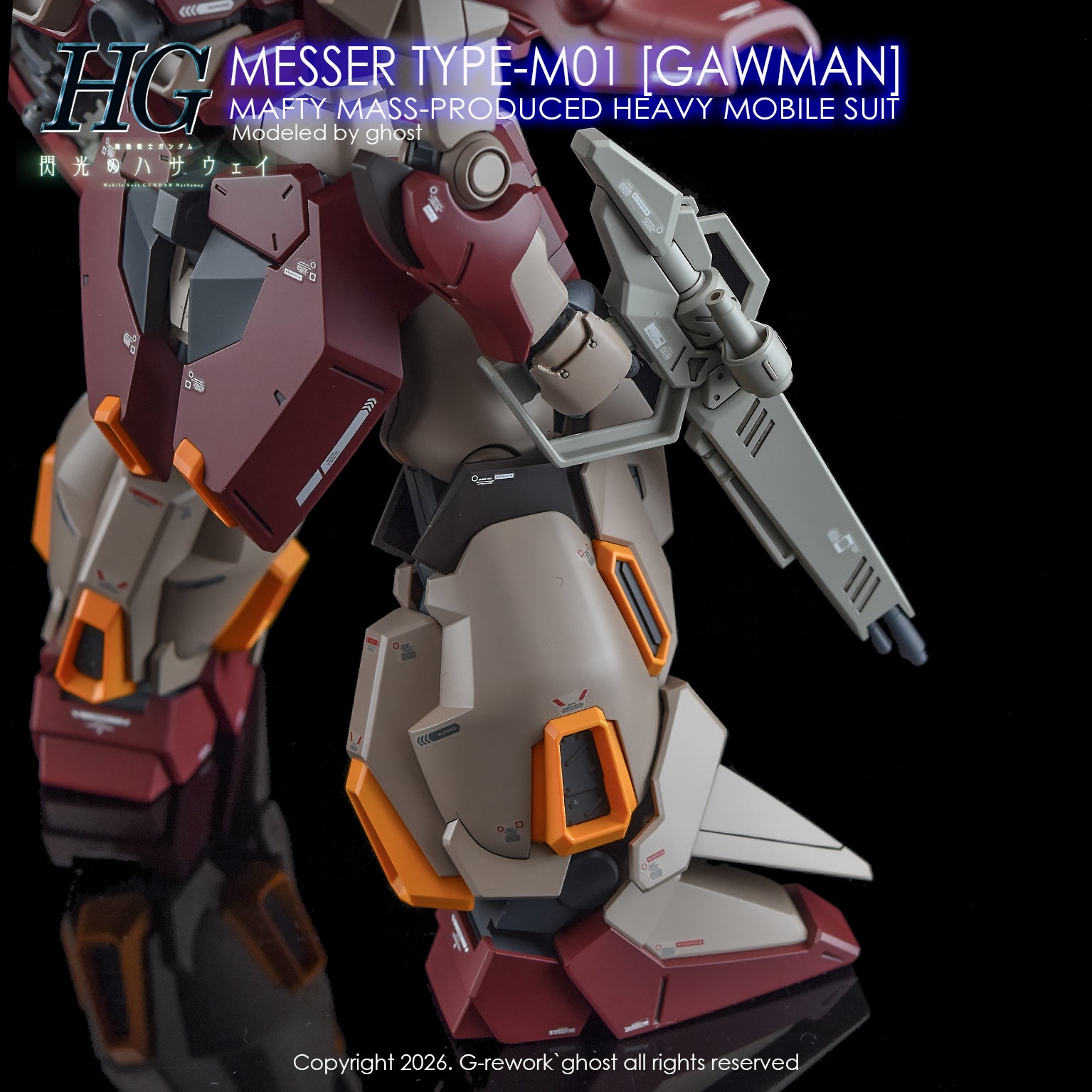 G-Rework Decal [HG] MESSER TYPE-M01 GAWMAN USE