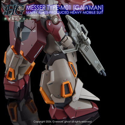 G-Rework Decal [HG] MESSER TYPE-M01 GAWMAN USE