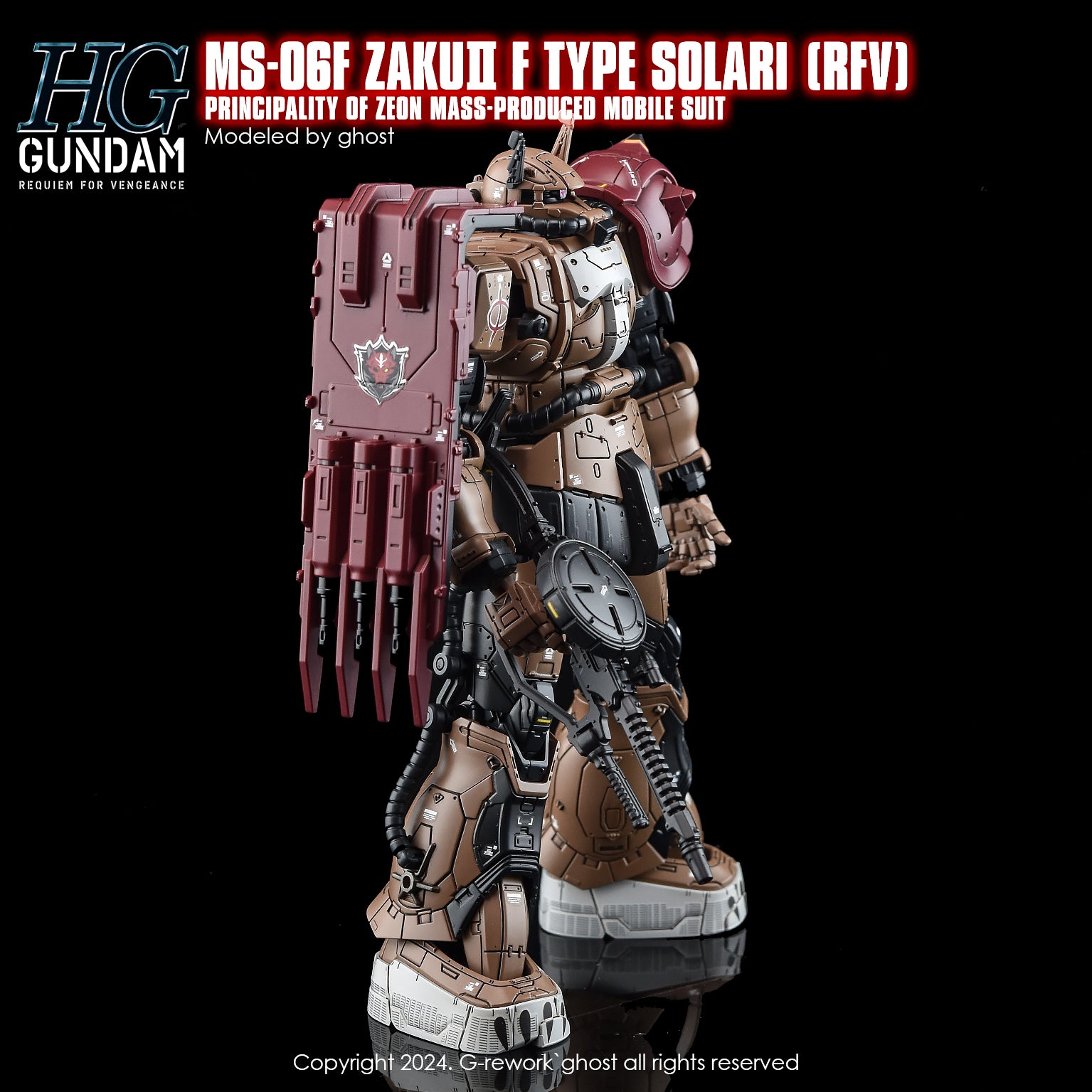 G-Rework [HG] [RFV] MS-O6F ZAKUII F TYPE SOLARI