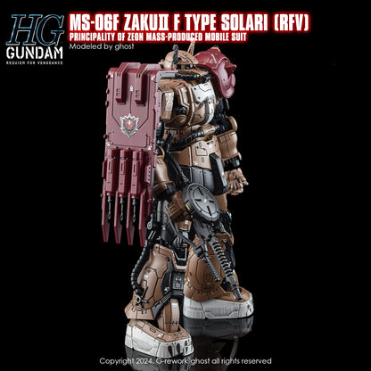 G-Rework [HG] [RFV] MS-O6F ZAKUII F TYPE SOLARI