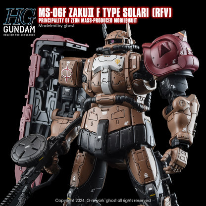G-Rework [HG] [RFV] MS-O6F ZAKUII F TYPE SOLARI