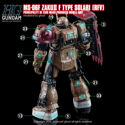 G-Rework [HG] [RFV] MS-O6F ZAKUII F TYPE SOLARI