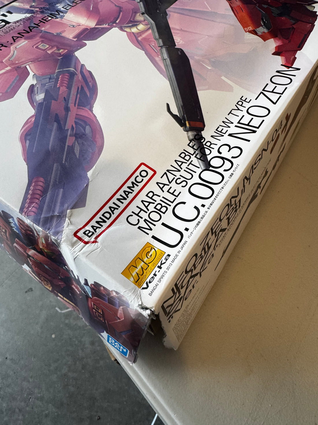 Bandai Hobby MG 1/100 MSN-04 Sazabi Ver.Ka (2013) (Damaged Box)