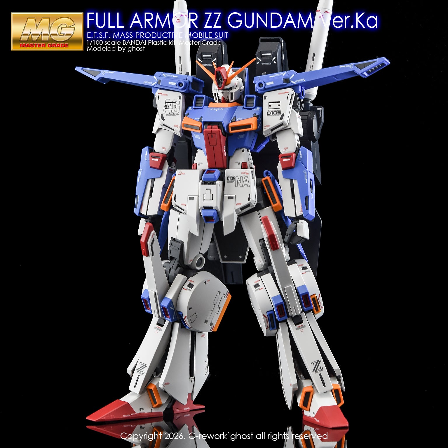G-Rework Decal [MG] Full Armor ZZ GUNDAM Ver.ka