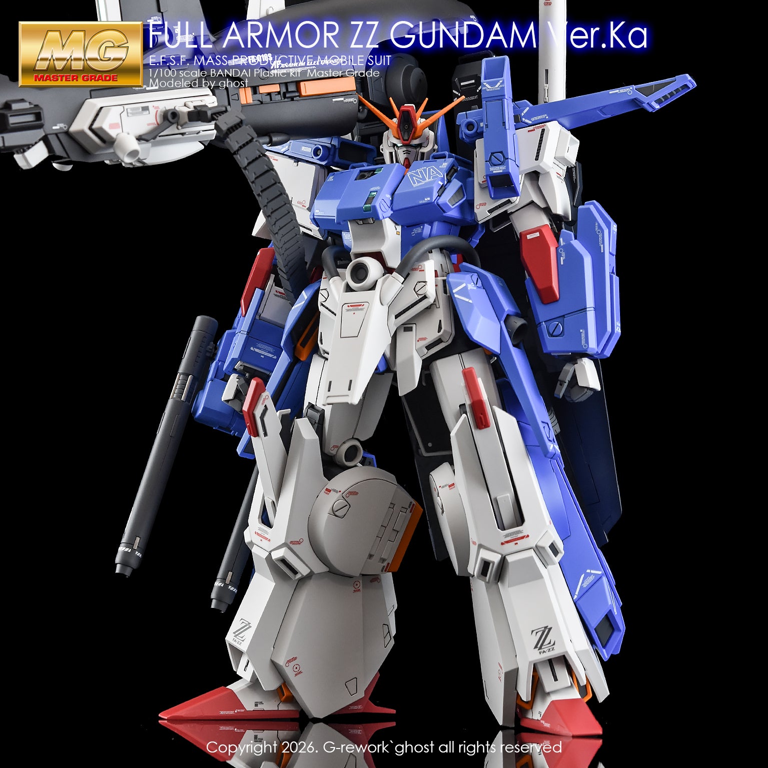 G-Rework Decal [MG] Full Armor ZZ GUNDAM Ver.ka