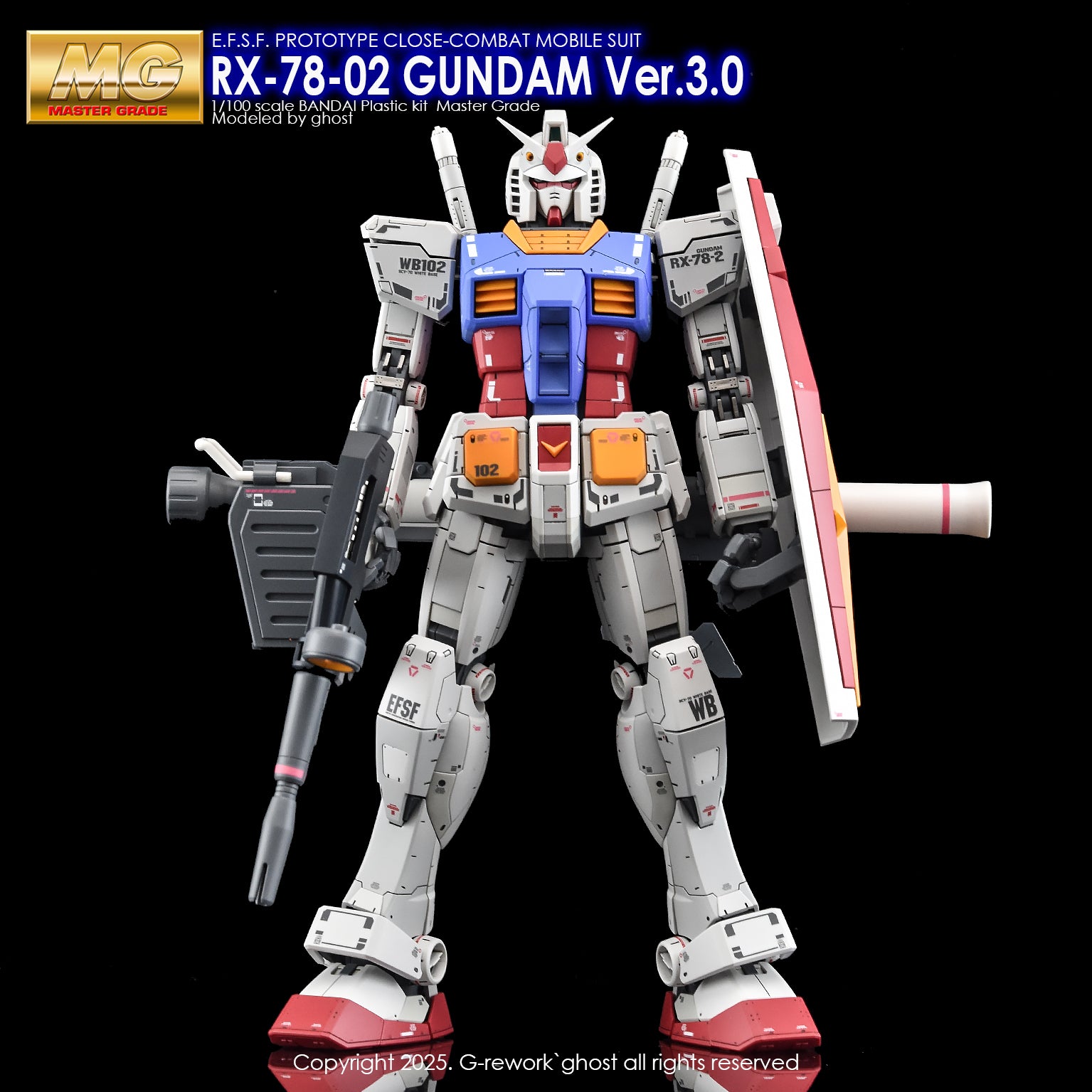 G-Rework [MG] Rx-78-02 GUNDAM 3.0 Ver