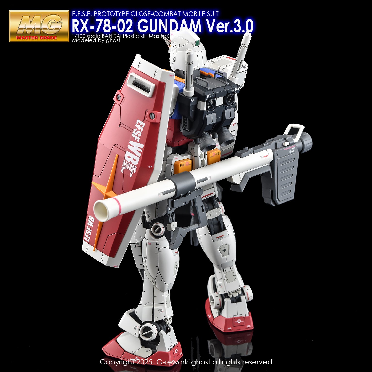 新作 G-rework デカール MG RX78-2 ガンダム ver.3.0 G-Rework [MG] Rx-78-02 GUNDAM 3.0 Ver – Gundam Extra-Your