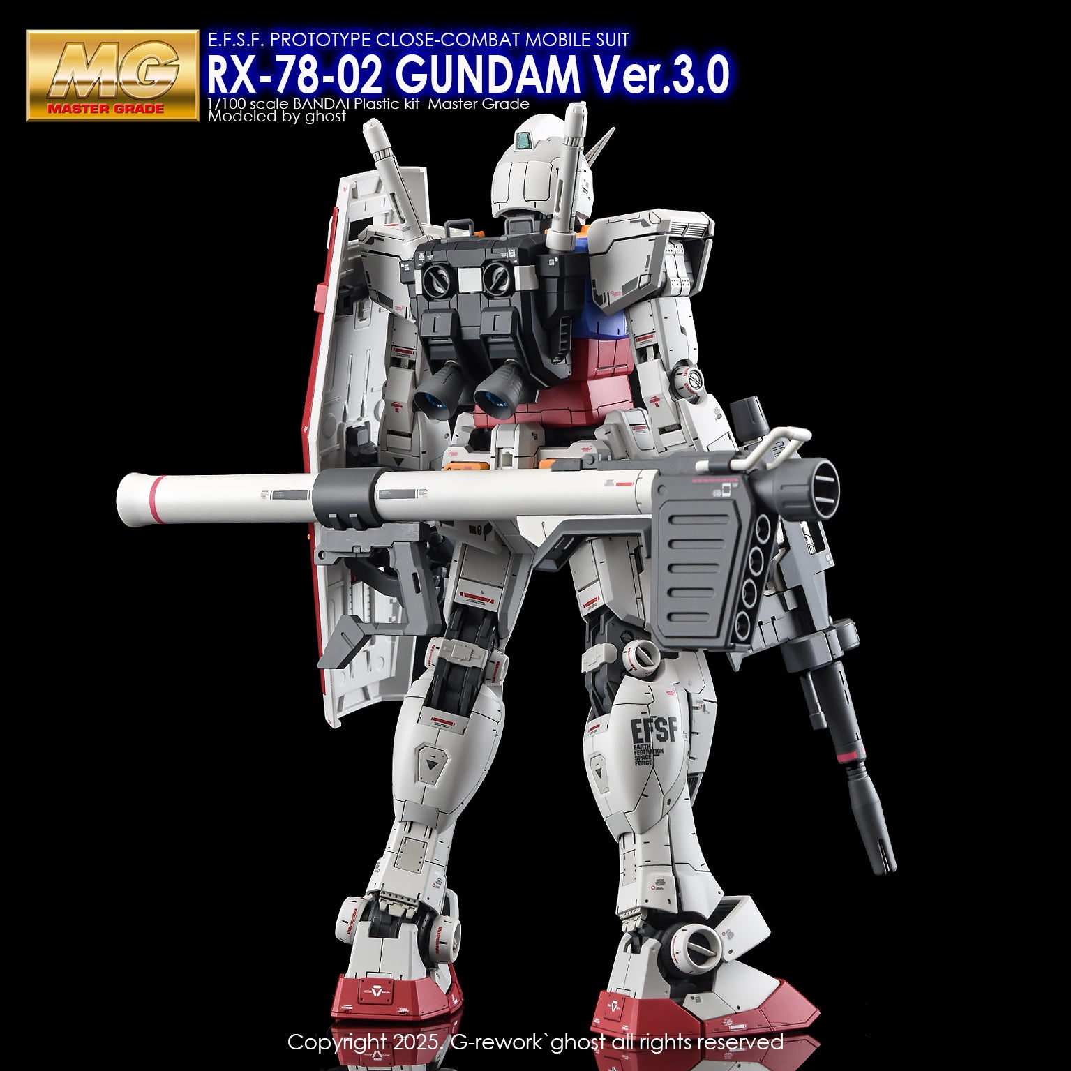 新作 G-rework デカール MG RX78-2 ガンダム ver.3.0 G-Rework [MG] Rx-78-02 GUNDAM 3.0 Ver – Gundam Extra-Your BEST