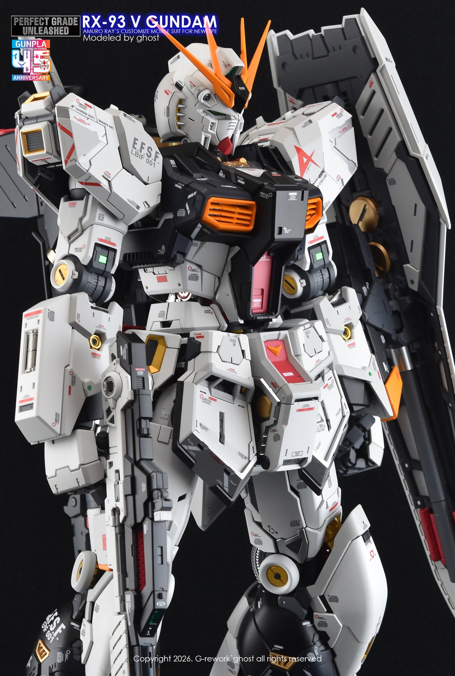 G-Rework Decal [PG] UNLEASHED RX-93 V GUNDAM