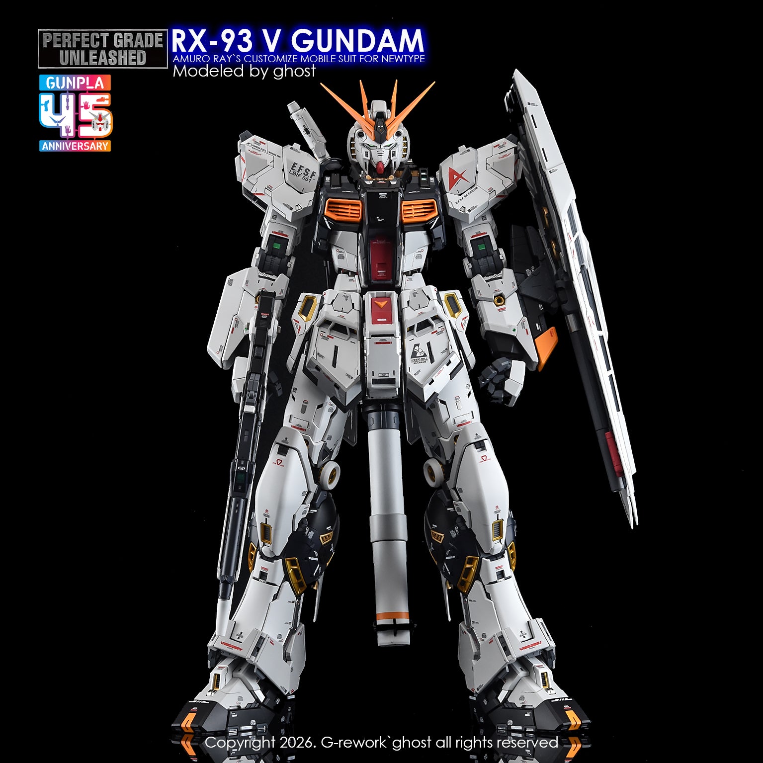 G-Rework Decal [PG] UNLEASHED RX-93 V GUNDAM