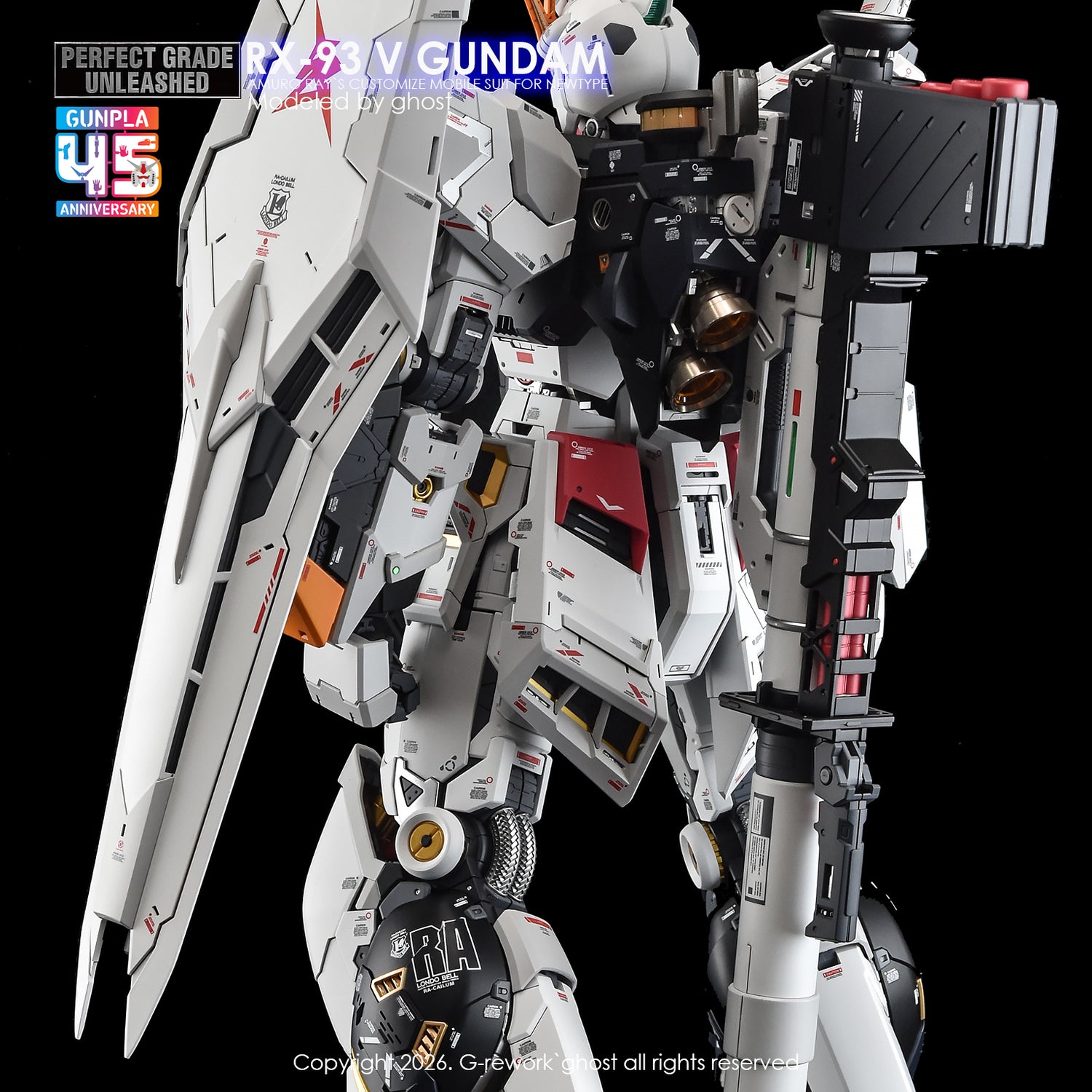 G-Rework Decal [PG] UNLEASHED RX-93 V GUNDAM