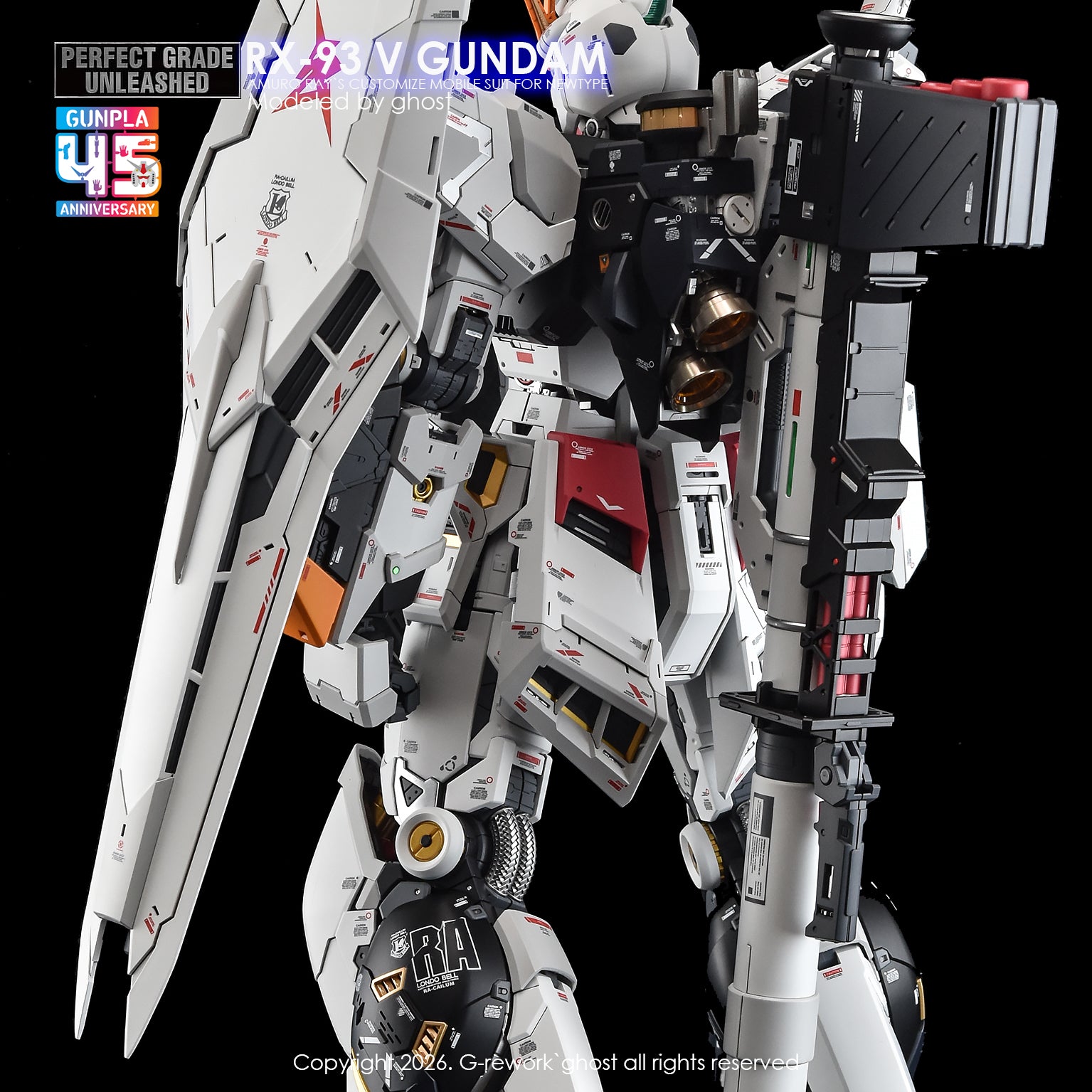 G-Rework Decal [PG] UNLEASHED RX-93 V GUNDAM
