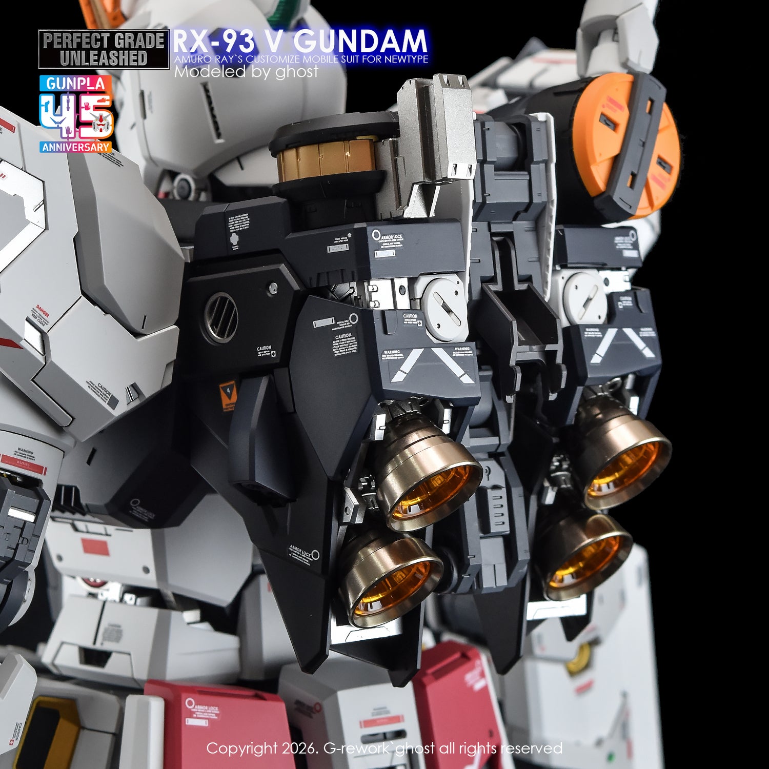 G-Rework Decal [PG] UNLEASHED RX-93 V GUNDAM
