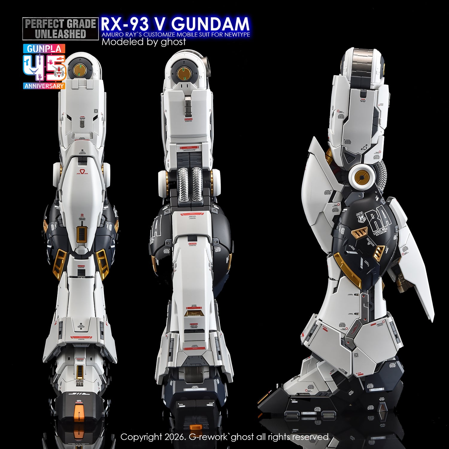 G-Rework Decal [PG] UNLEASHED RX-93 V GUNDAM