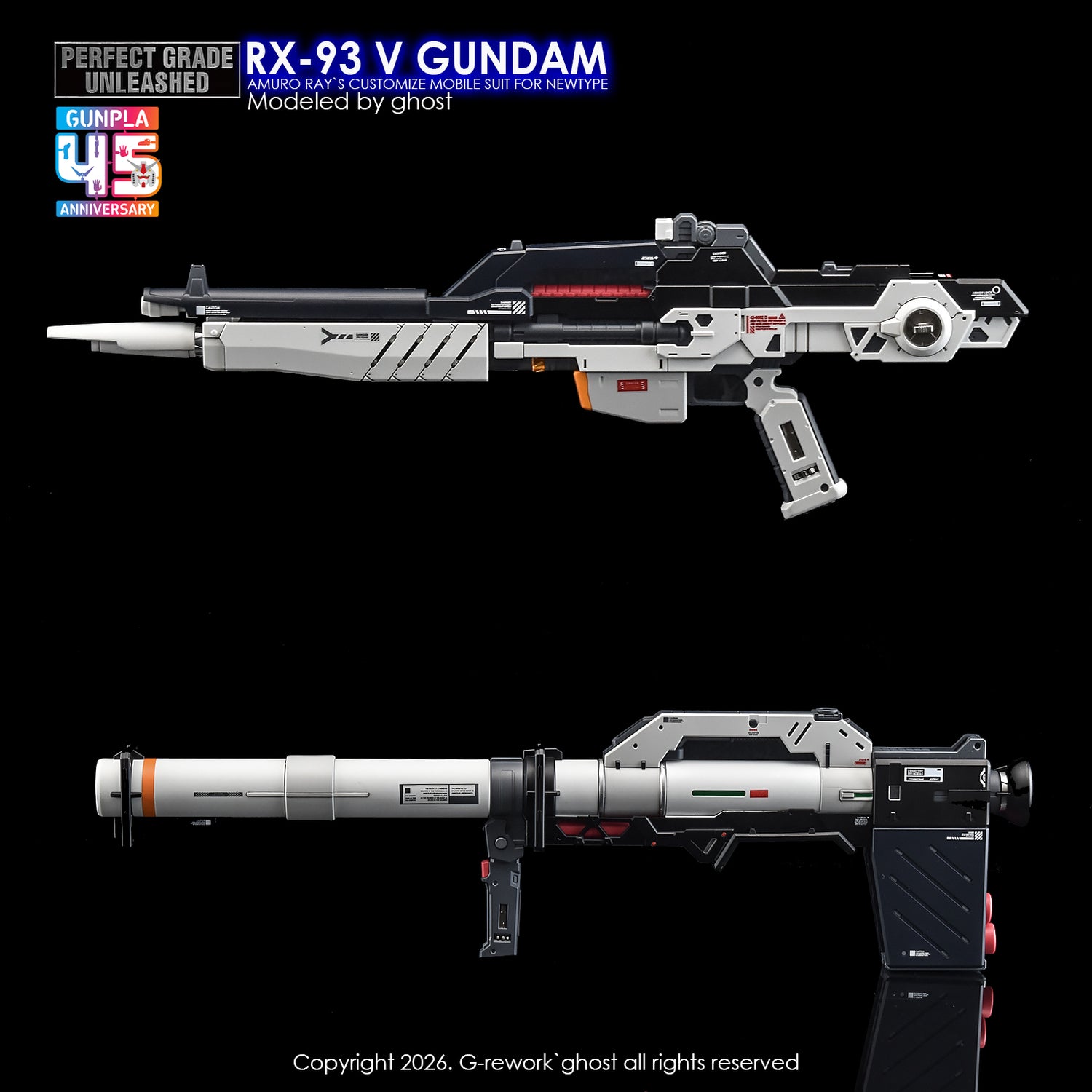 G-Rework Decal [PG] UNLEASHED RX-93 V GUNDAM