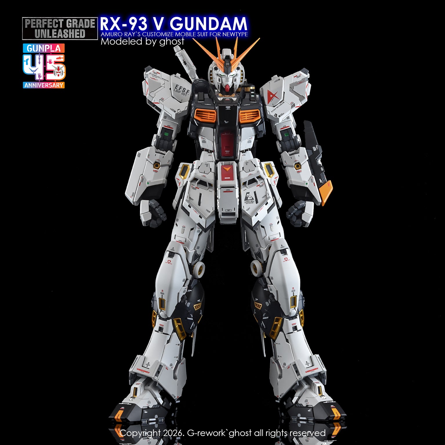 G-Rework Decal [PG] UNLEASHED RX-93 V GUNDAM