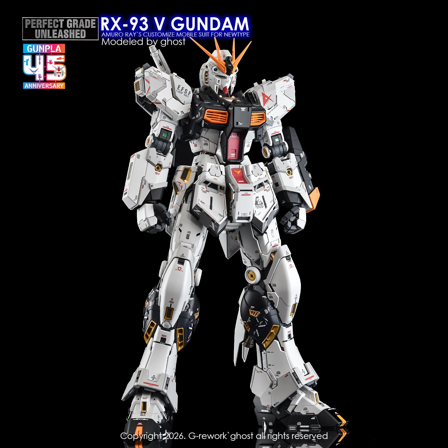 G-Rework Decal [PG] UNLEASHED RX-93 V GUNDAM