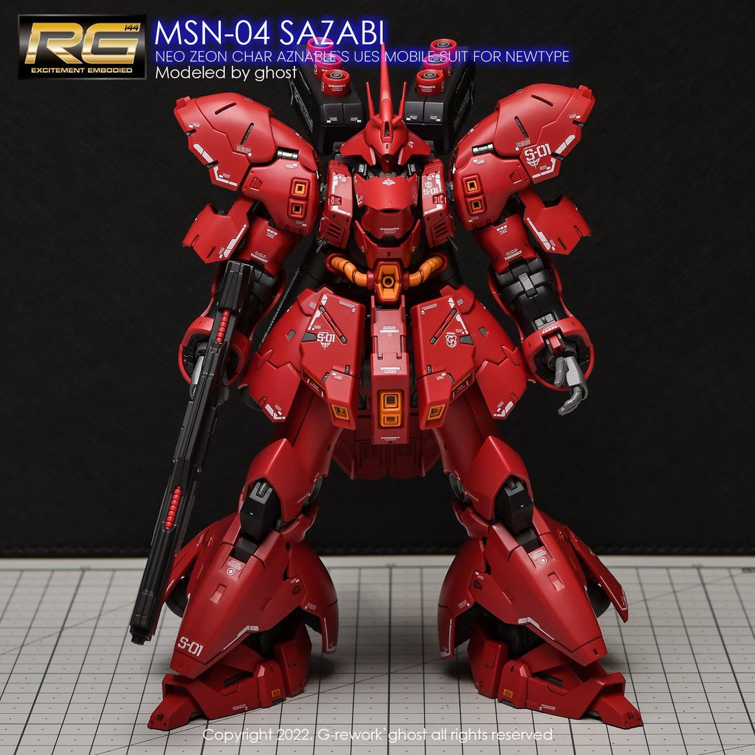 G-Rework [RG] MSN-04 SAZABI (decal v2.0) - Gundam Extra-Your BEST Gunpla Supplier
