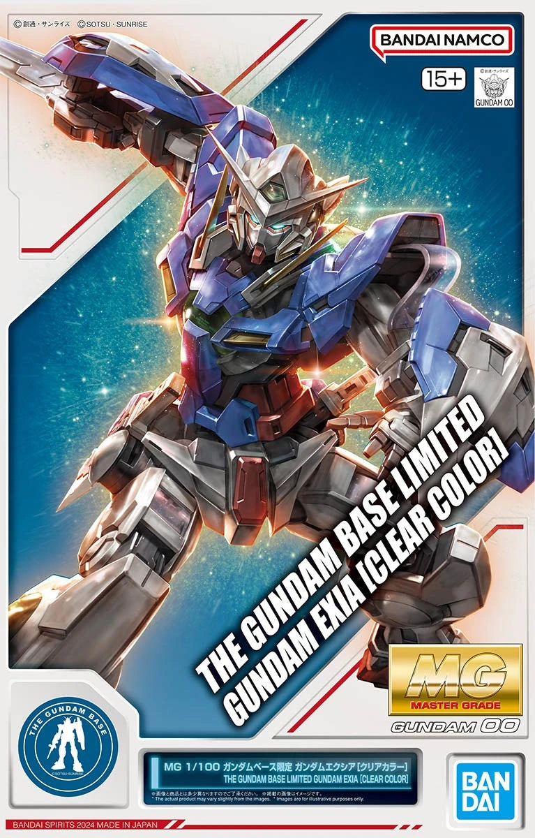 Bandai Hobby MG Gundam Base Limited Gundam Exia(Clear Color)(2024) 1/100