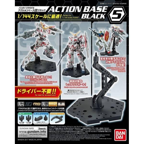Action Base 5 Black - Gundam Extra - Your BEST Gunpla Supplier