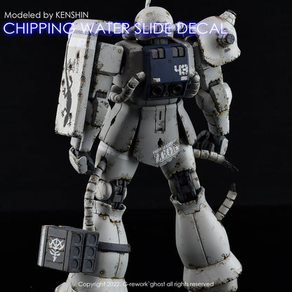 G-Rework CHIPPING DECAL_EFF_01_WHITE - Gundam Extra-Your BEST Gunpla Supplier