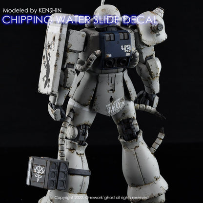 G - Rework CHIPPING DECAL_EFF_01_WHITE - Gundam Extra - Your BEST Gunpla Supplier