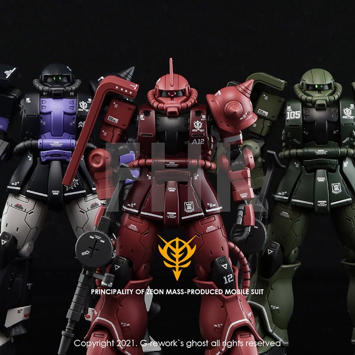 G - Rework [HG] ORIGIN MS - 06S ZAKU I ( CHAR AZNABLE) - Gundam Extra - Your BEST Gunpla Supplier