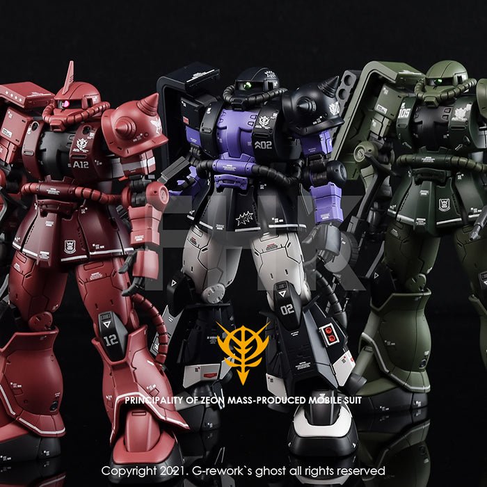 G - Rework [HG] ORIGIN MS - 06S ZAKU II ( CHAR AZNABLE) - Gundam Extra - Your BEST Gunpla Supplier