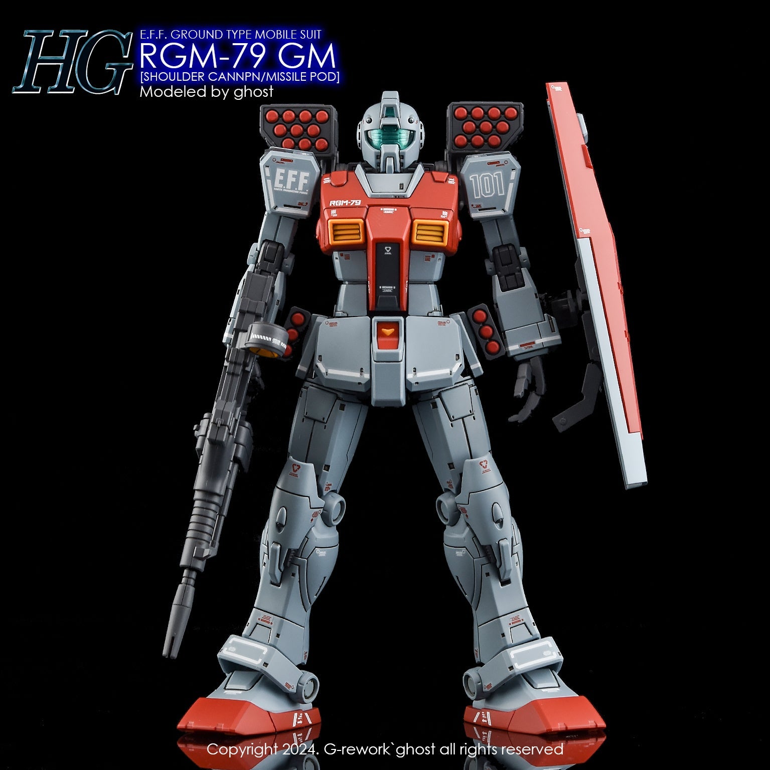 G - Rework [HG] RGM - 79 GM [MISSILE POD] - Gundam Extra - Your BEST Gunpla Supplier