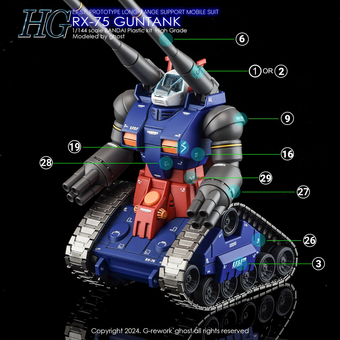 G - Rework [HG] RX - 75 GUNTANK - Gundam Extra - Your BEST Gunpla Supplier