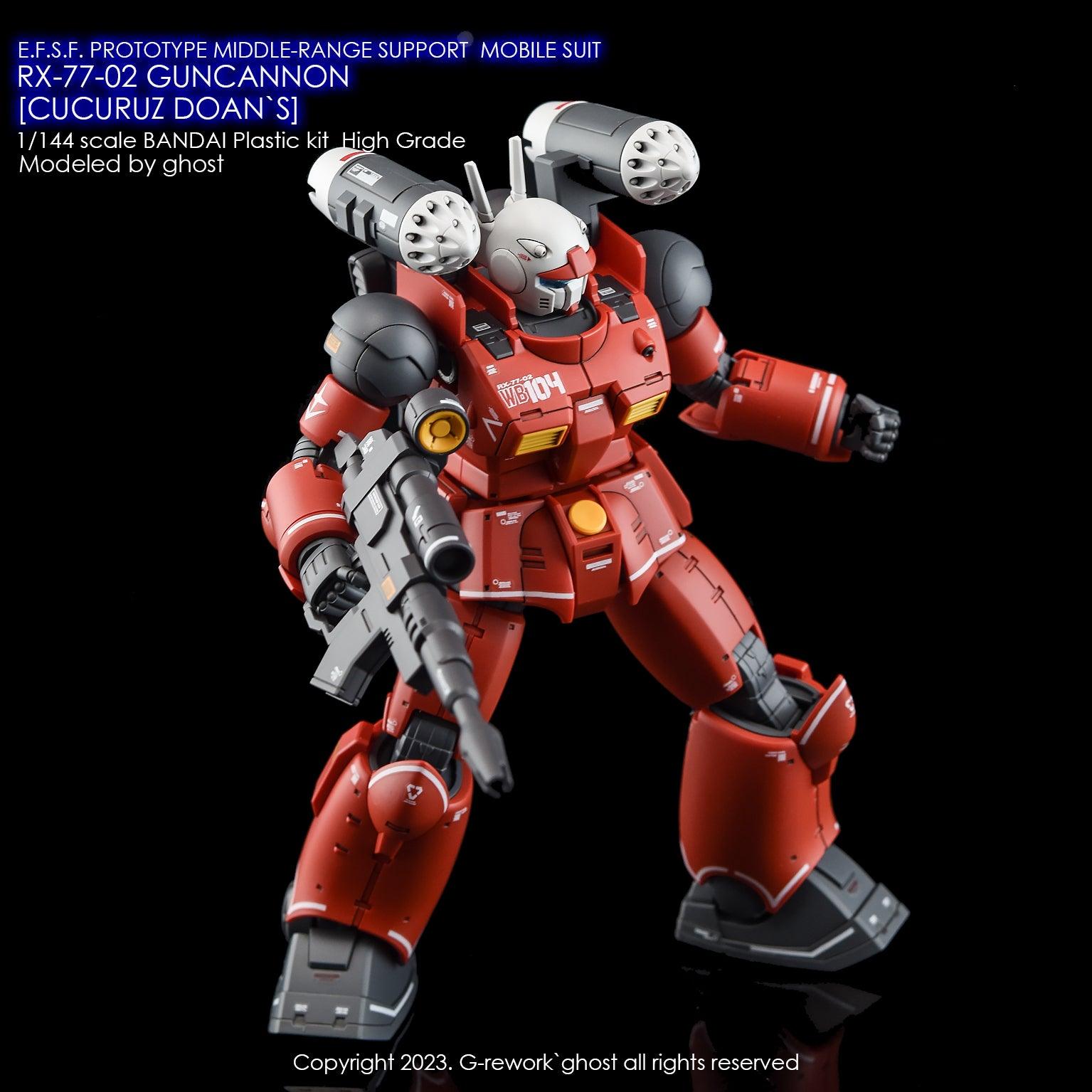 G - Rework [HG] RX - 77 - 02 GUNCANNON [ CUCURUZ DOAN`S ] - Gundam Extra - Your BEST Gunpla Supplier