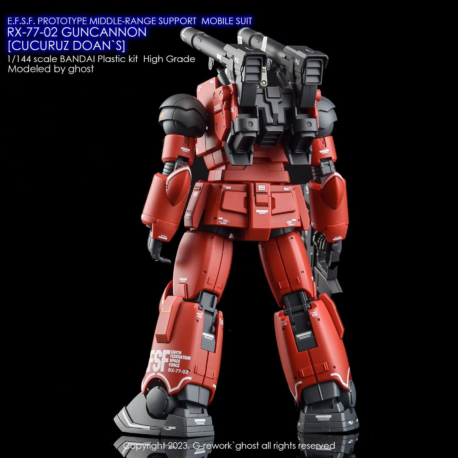 G - Rework [HG] RX - 77 - 02 GUNCANNON [ CUCURUZ DOAN`S ] - Gundam Extra - Your BEST Gunpla Supplier