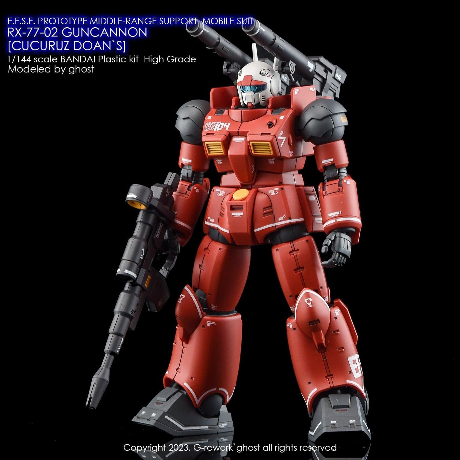 G - Rework [HG] RX - 77 - 02 GUNCANNON [ CUCURUZ DOAN`S ] - Gundam Extra - Your BEST Gunpla Supplier