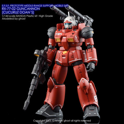 G - Rework [HG] RX - 77 - 02 GUNCANNON [ CUCURUZ DOAN`S ] - Gundam Extra - Your BEST Gunpla Supplier