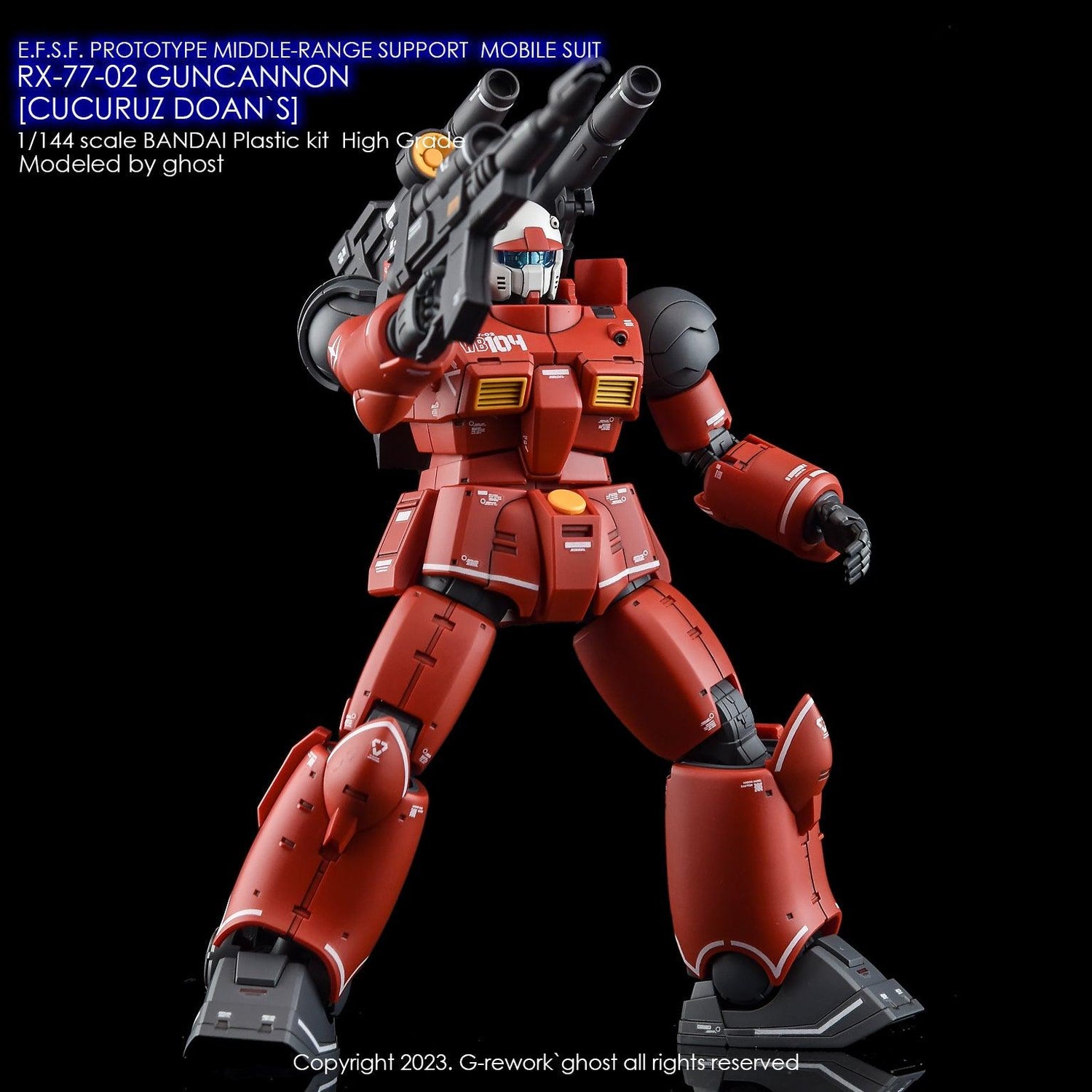 G - Rework [HG] RX - 77 - 02 GUNCANNON [ CUCURUZ DOAN`S ] - Gundam Extra - Your BEST Gunpla Supplier