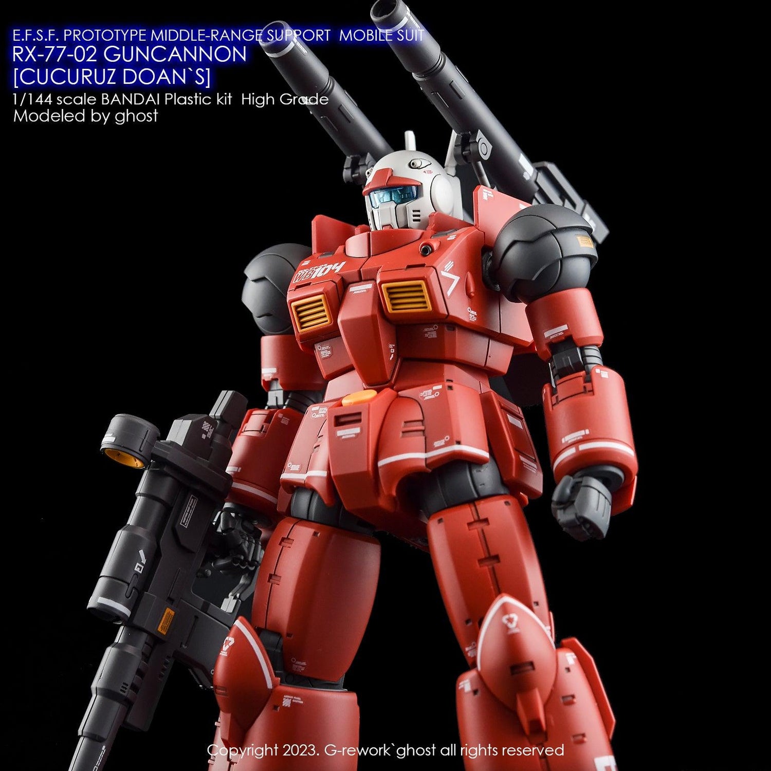 G - Rework [HG] RX - 77 - 02 GUNCANNON [ CUCURUZ DOAN`S ] - Gundam Extra - Your BEST Gunpla Supplier