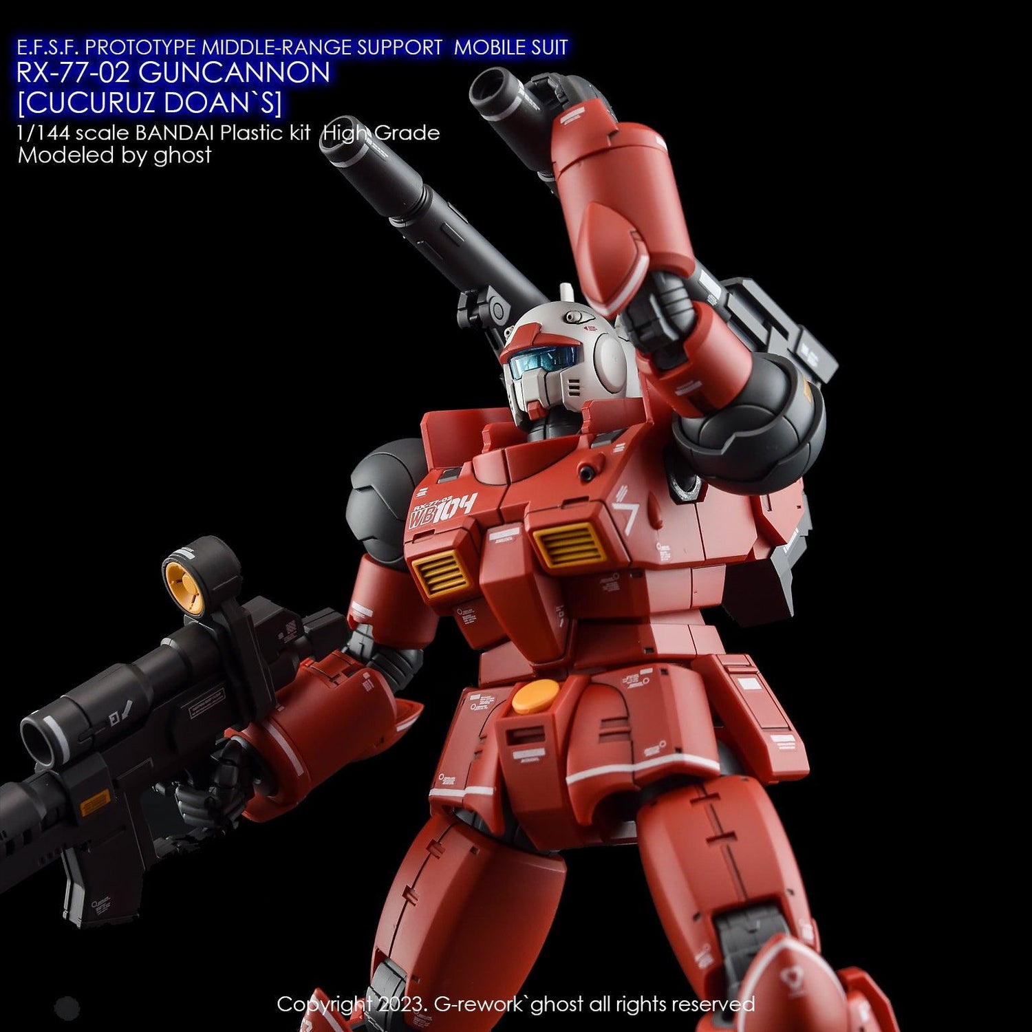 G - Rework [HG] RX - 77 - 02 GUNCANNON [ CUCURUZ DOAN`S ] - Gundam Extra - Your BEST Gunpla Supplier