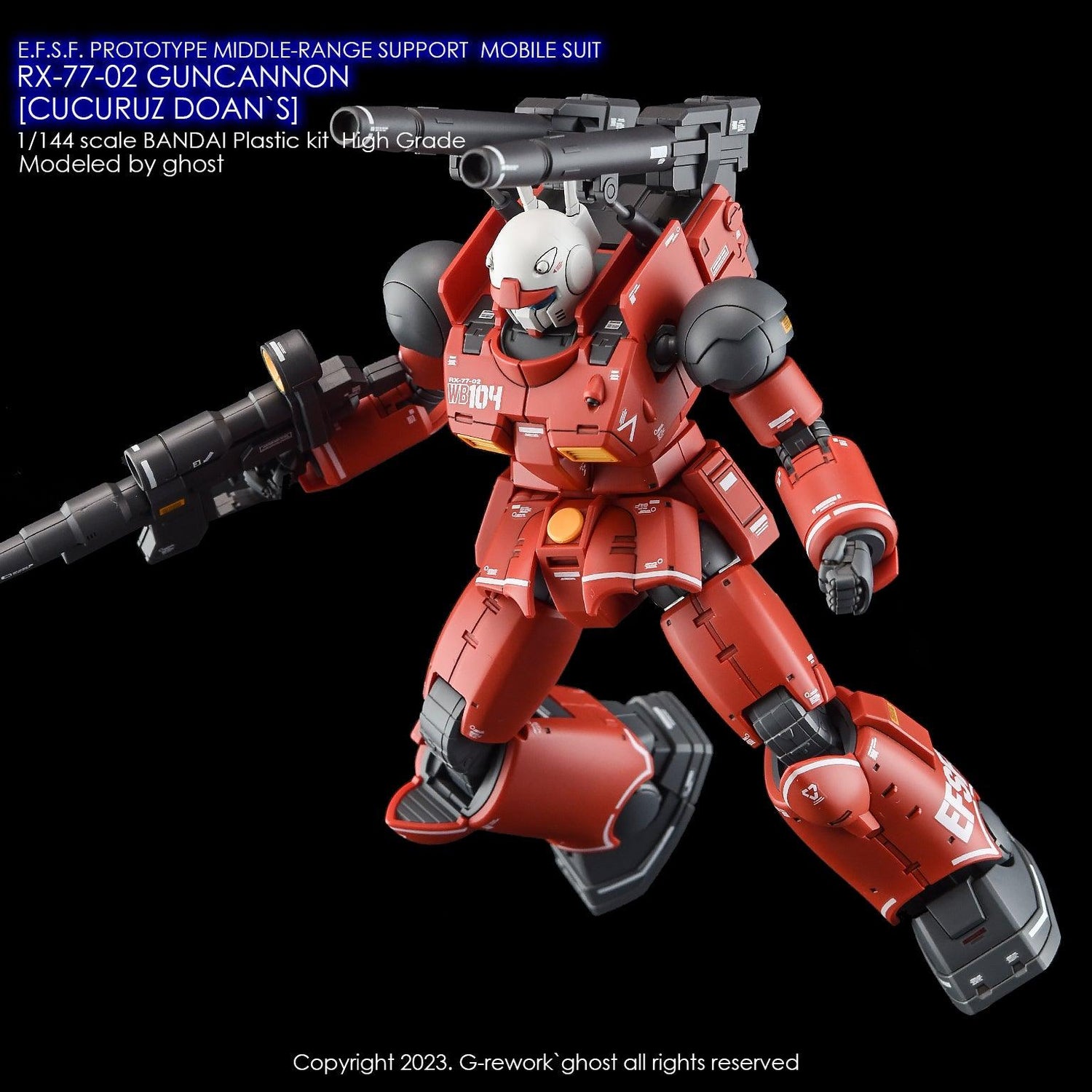 G - Rework [HG] RX - 77 - 02 GUNCANNON [ CUCURUZ DOAN`S ] - Gundam Extra - Your BEST Gunpla Supplier