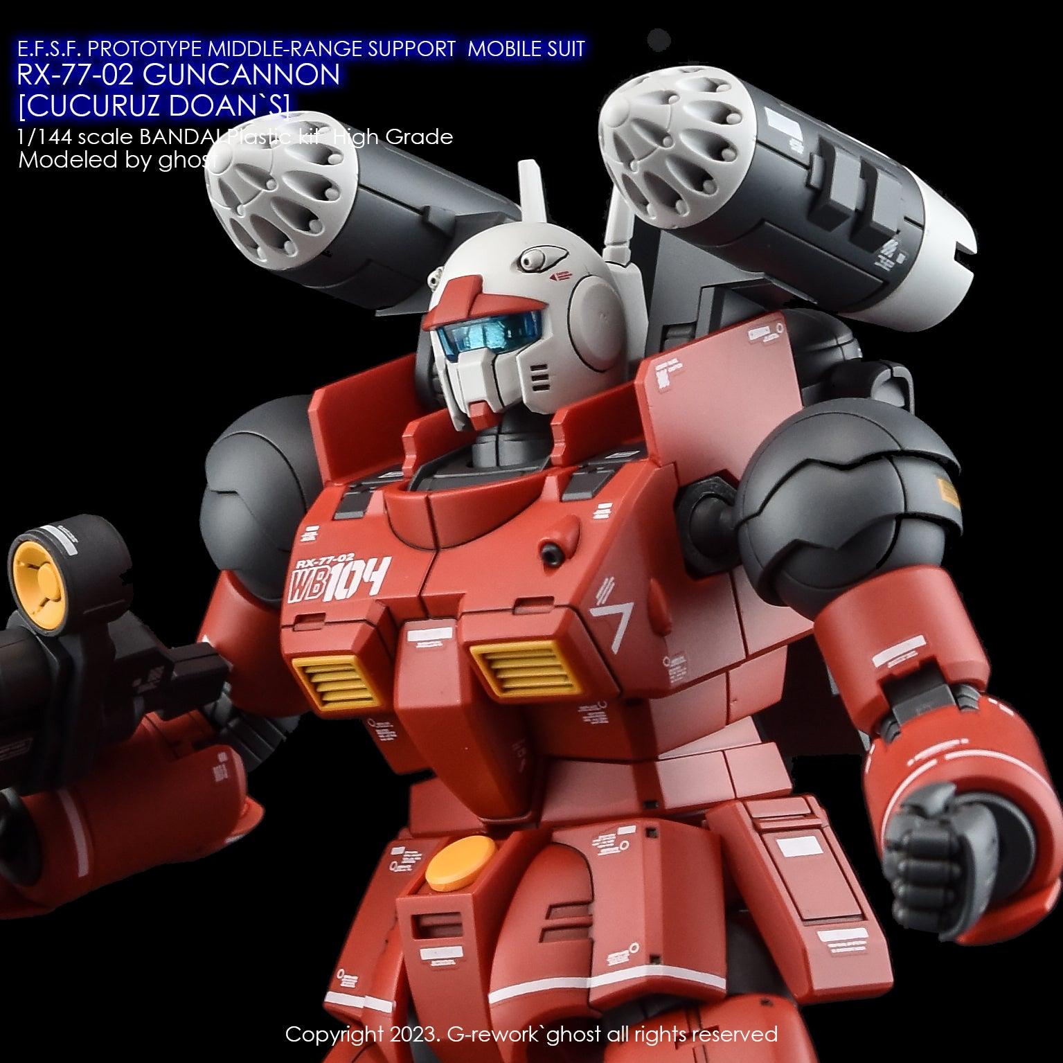 G - Rework [HG] RX - 77 - 02 GUNCANNON [ CUCURUZ DOAN`S ] - Gundam Extra - Your BEST Gunpla Supplier