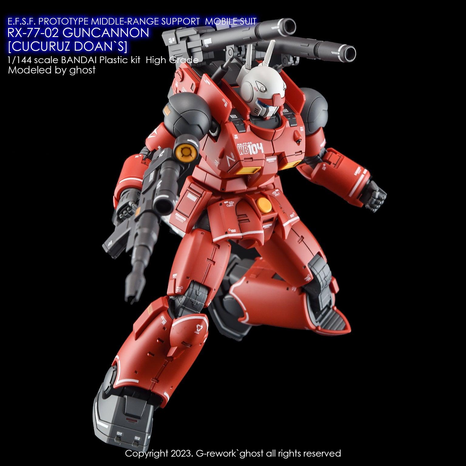 G - Rework [HG] RX - 77 - 02 GUNCANNON [ CUCURUZ DOAN`S ] - Gundam Extra - Your BEST Gunpla Supplier