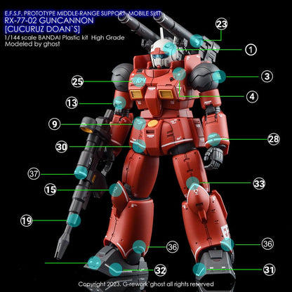 G - Rework [HG] RX - 77 - 02 GUNCANNON [ CUCURUZ DOAN`S ] - Gundam Extra - Your BEST Gunpla Supplier