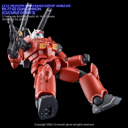 G - Rework [HG] RX - 77 - 02 GUNCANNON [ CUCURUZ DOAN`S ] - Gundam Extra - Your BEST Gunpla Supplier