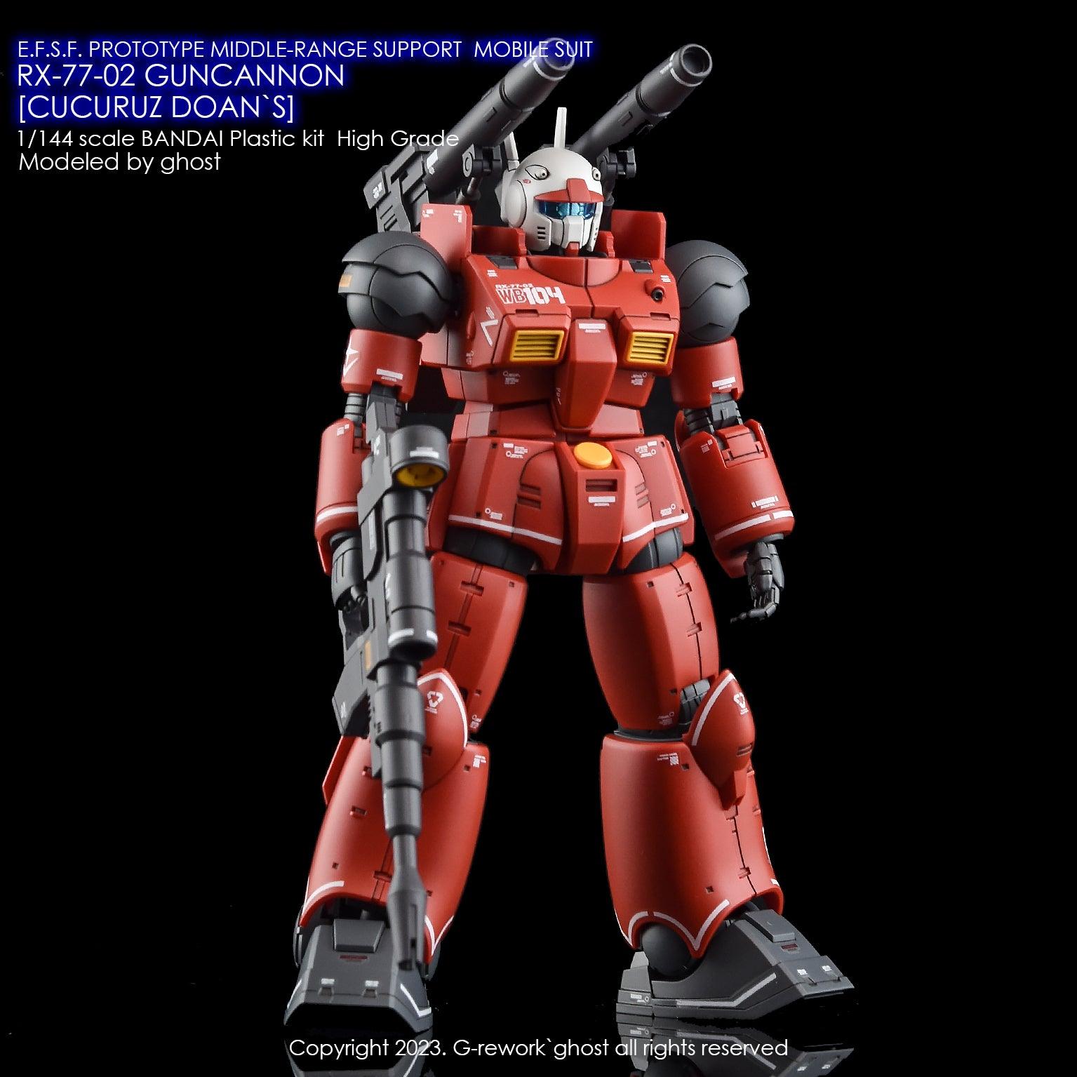 G - Rework [HG] RX - 77 - 02 GUNCANNON [ CUCURUZ DOAN`S ] - Gundam Extra - Your BEST Gunpla Supplier