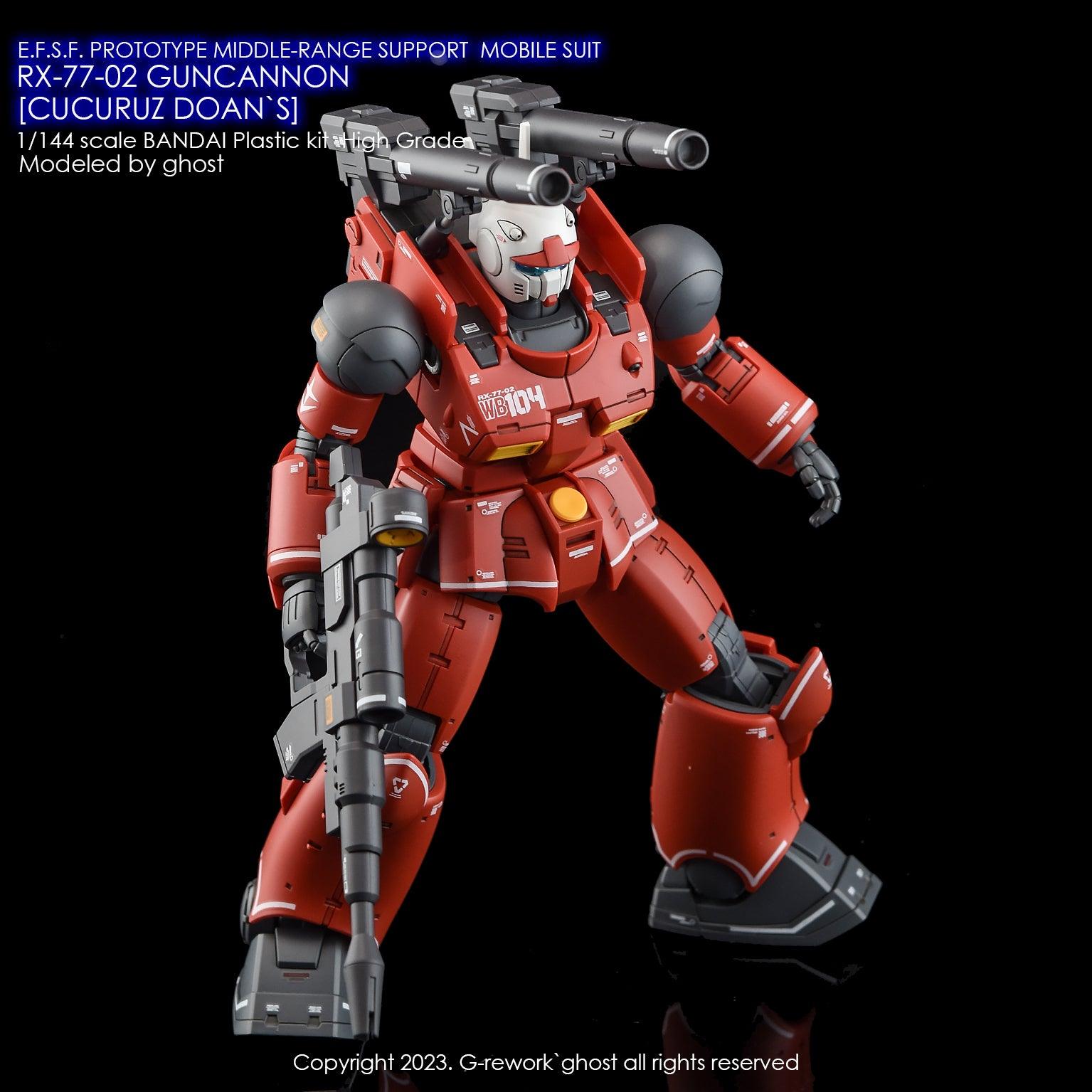 G - Rework [HG] RX - 77 - 02 GUNCANNON [ CUCURUZ DOAN`S ] - Gundam Extra - Your BEST Gunpla Supplier