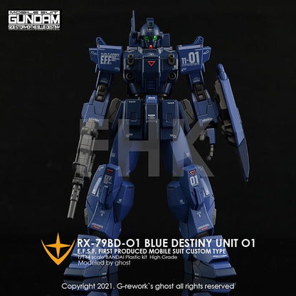 G - Rework [HG] RX - 79 BD - 01 [BLUE DESTINY] - Gundam Extra - Your BEST Gunpla Supplier